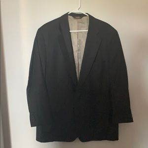Men’s Paul Stuart black pinstripe suit coat 45R